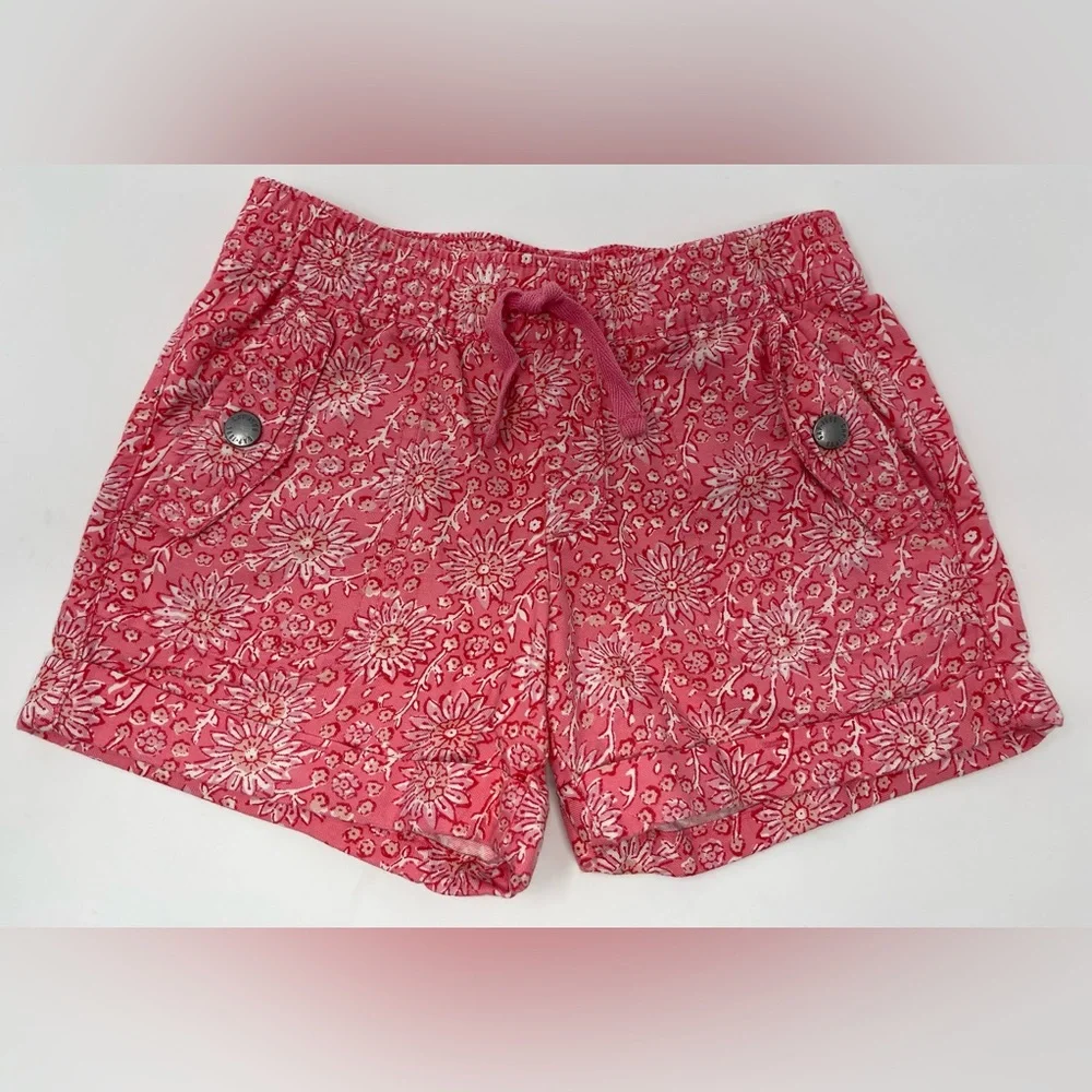 GAP KIDS: Pull-On Cargo Shorts, Pink Flower Print, Size Small